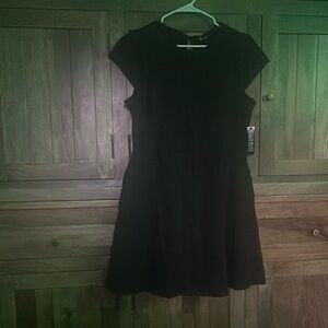 New York & Company Black Fit and Flare Mini Dress